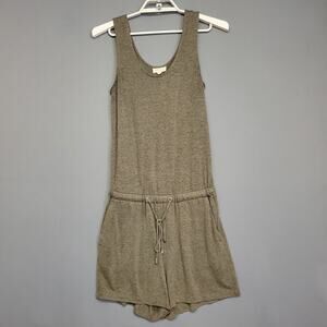 Cupio Tank Romper Shorts Womens Small Soft Drawstring Waist Sleeveless Pockets